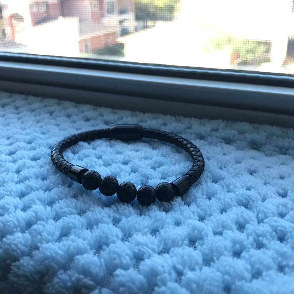 Ckysee 7 Chakra Lava Rock Bracelet